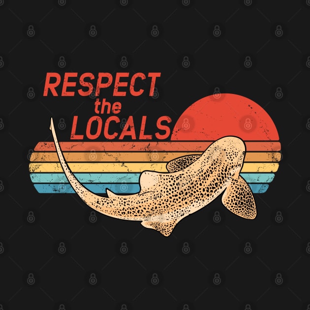 Respect the Locals Zebra Shark by NicGrayTees