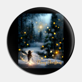 Holy Christmas Night - Winter Snowy Evening Pin