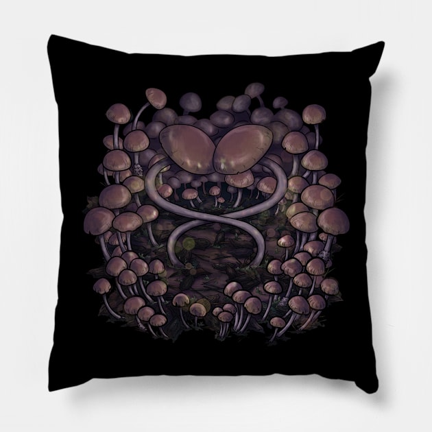 Psilocybe Allenii Pillow by Thedustyphoenix