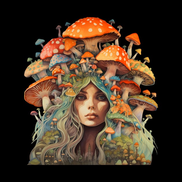 Mother of toadstools - Mother Earth by Unelmoija