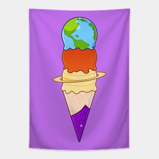 space ice cream Tapestry