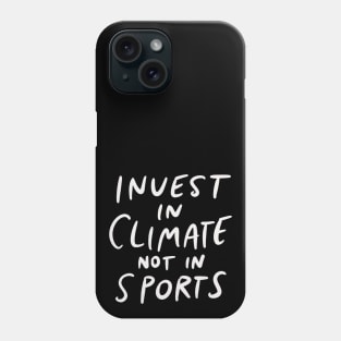 Harvard Yale Game 2019 - Invest In Climate Not in Sports Phone Case