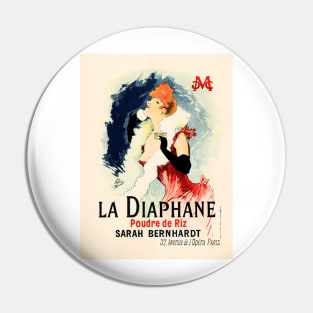 LA DIAPHANE SARAH BERNHARDT Opera Paris Art Nouveau Vintage French Pin