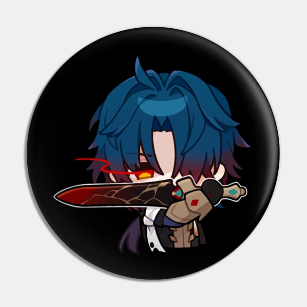 Honkai Star Rail Chibi Blade Pin by HoyoStan