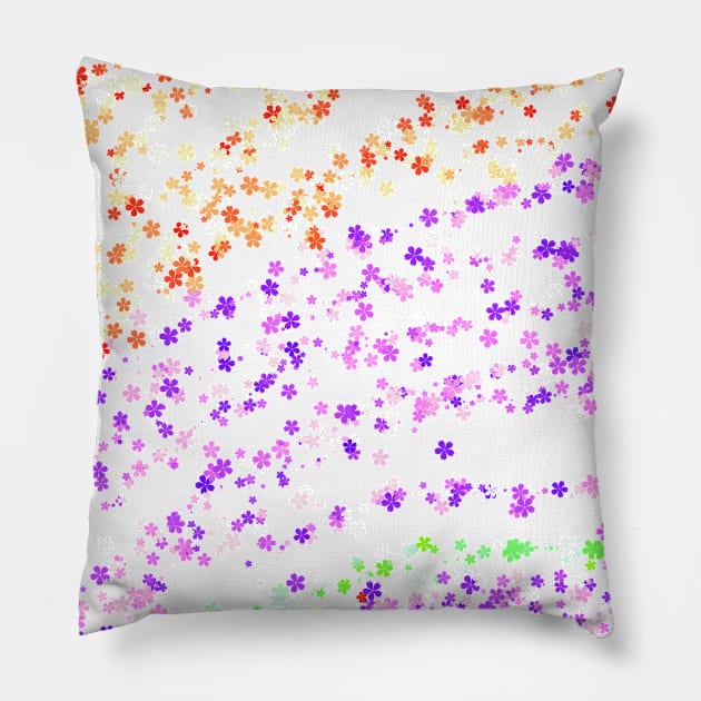 colorful stars abstract pattern background Pillow by Artistic_st