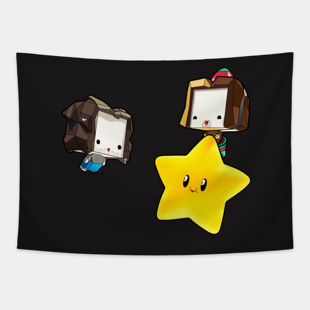 Game Grumps Rocket Ship Tapestry by Wyrneck