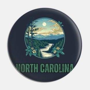 North Carolina State USA Pin