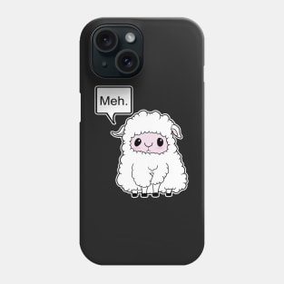 Meh. Sheep of indifference Phone Case