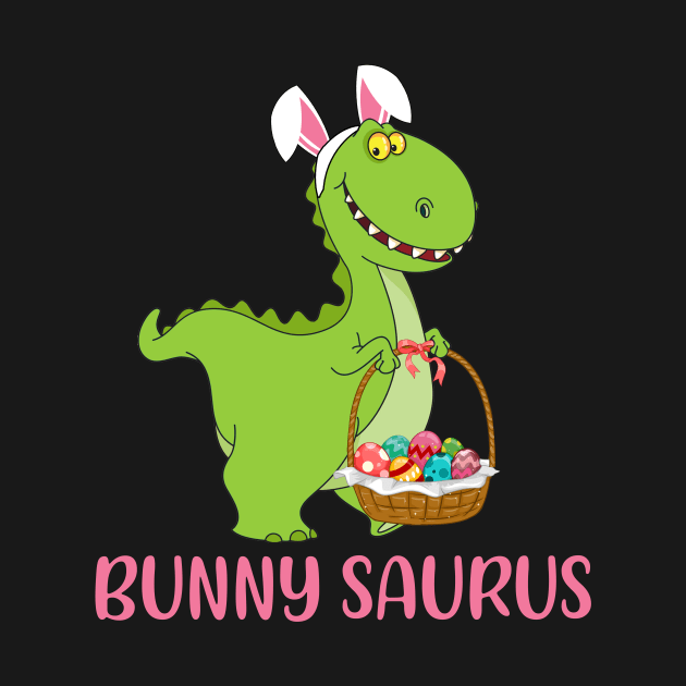 Bunnysaurus Easter T-rex Bunny T-shirt by reynoldsouk4