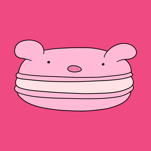Pink Pig Macaroon by saradaboru