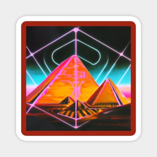 Cyber Landscape of Pyramids at Giza Magnet