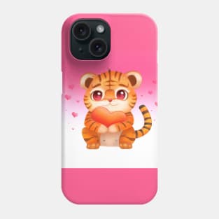 Cute Tiger Valentines Phone Case
