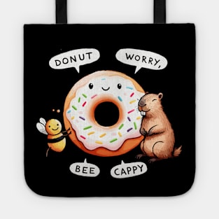 Donut worry bee cappy Tote