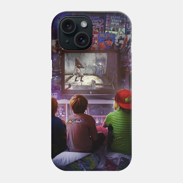 Playstation 2 - Silent Hill 2 Night Phone Case by Rachid Lotf