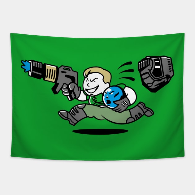 Doompoly Guy Tapestry by demonigote