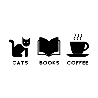 Cats Books And Coffee T-Shirt