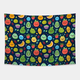 Cute fruit with doodle style Tapestry