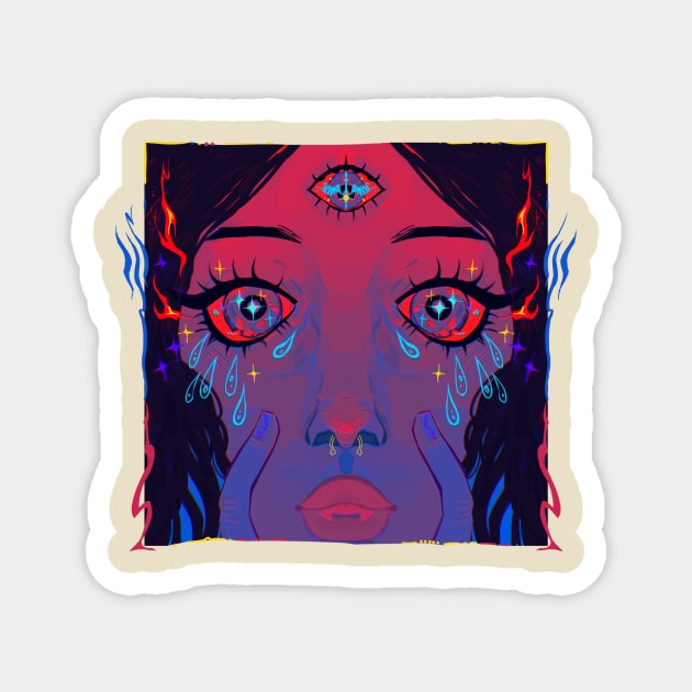 Cry Baby Magnet by snowpiart