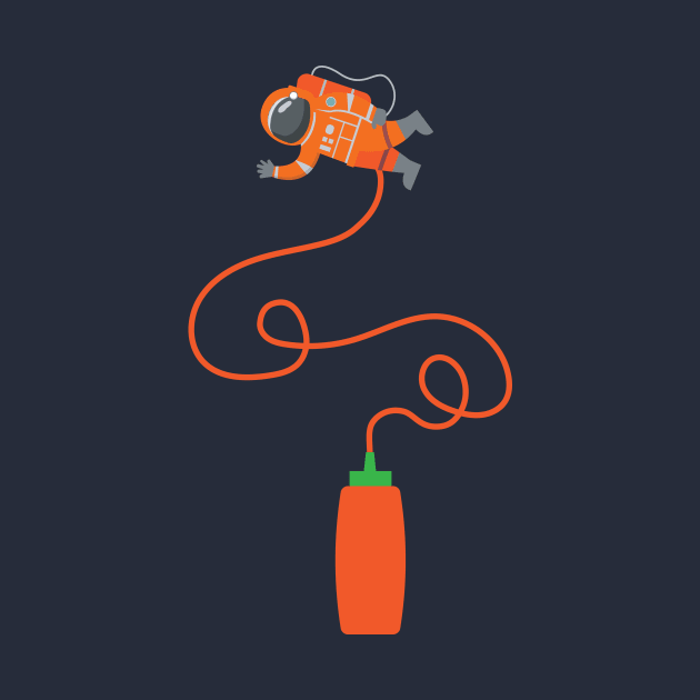 Space Condiment Hot Sauce by Spindriftdesigns