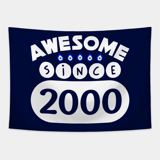 Awesome Since 2000 Tapestry by colorsplash