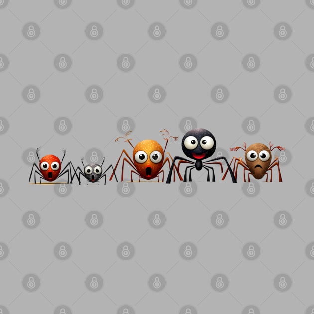 Spooky Halloween Spider Family by DivShot 