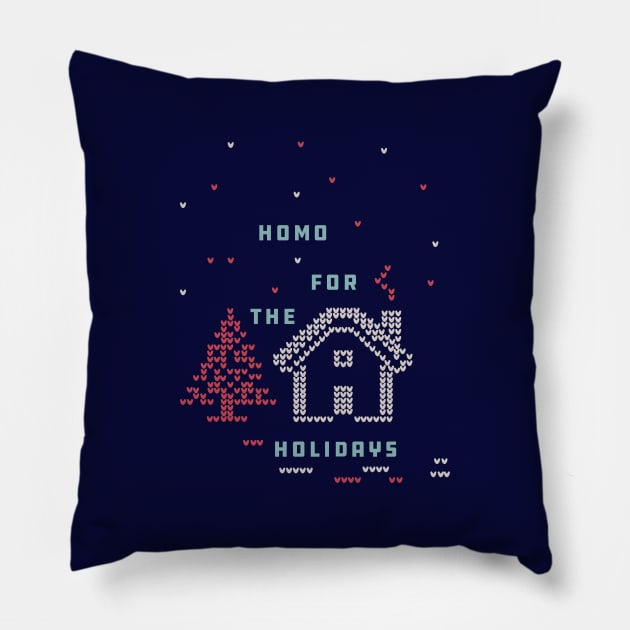 Homo For The Holidays: Minty Fresh Pillow by Lez Hang Out 