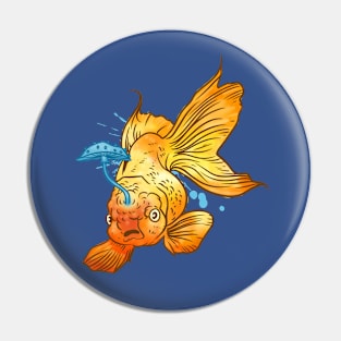 Fungi Goldfish Pin