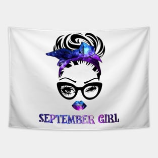 September Girl Galaxy Tapestry