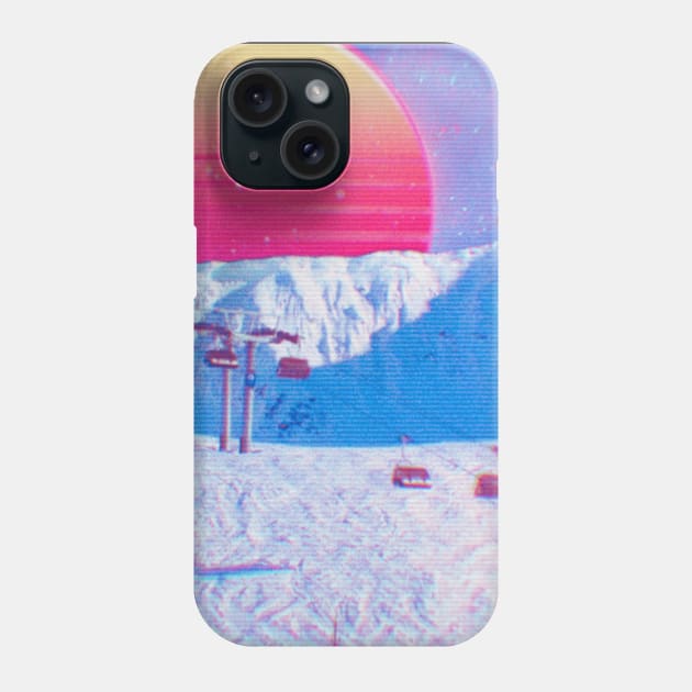 Aesthetic Ski Phone Case by lofi_retrowave