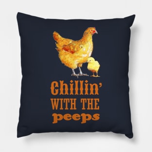 Chillin' with the Peeps Chicken Pillow