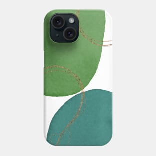 Blue Green Minimalist Phone Case