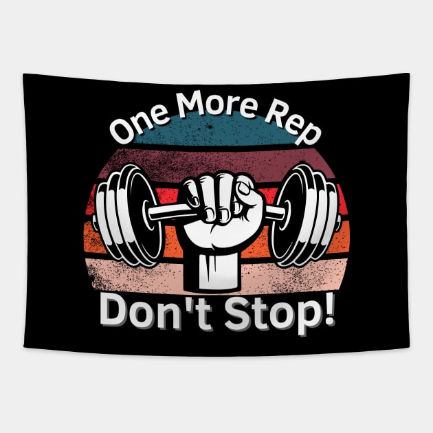 One More Rep Tapestry by Statement-Designs