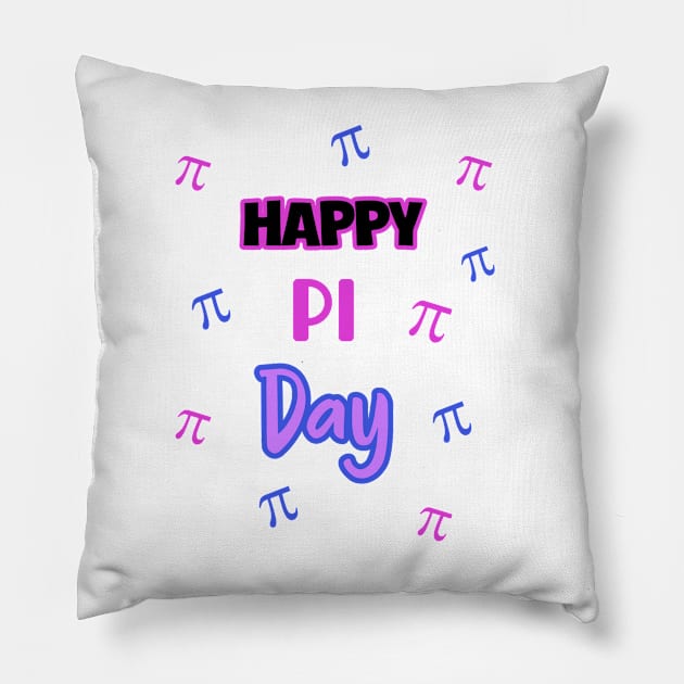 Happy pi day Pillow by Mony Shop