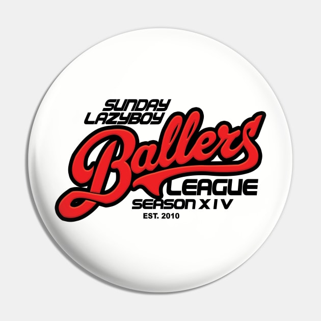 2023 Season 14 SLBBL Logo Pin by SundayLazyboyballers