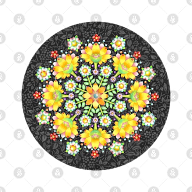 Flower Crown Mandala by PatriciaSheaArt