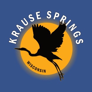 Krause Springs in Wisconsin Heron Sunrise T-Shirt