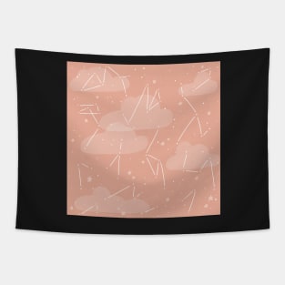 Blush Pink Constellations Tapestry