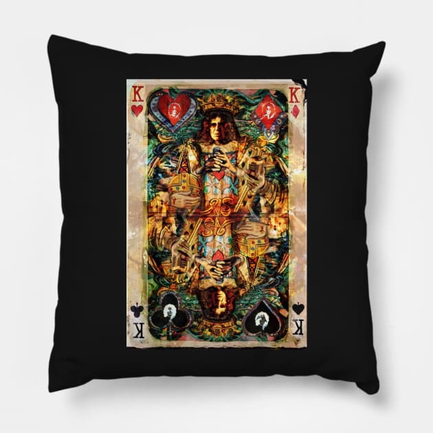 King of all media Pillow by mursart68