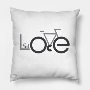 FIRST BIKE LOVE Pillow