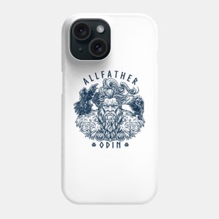 Odin Norse Viking Allfather God Raven Huginn Muninn Phone Case