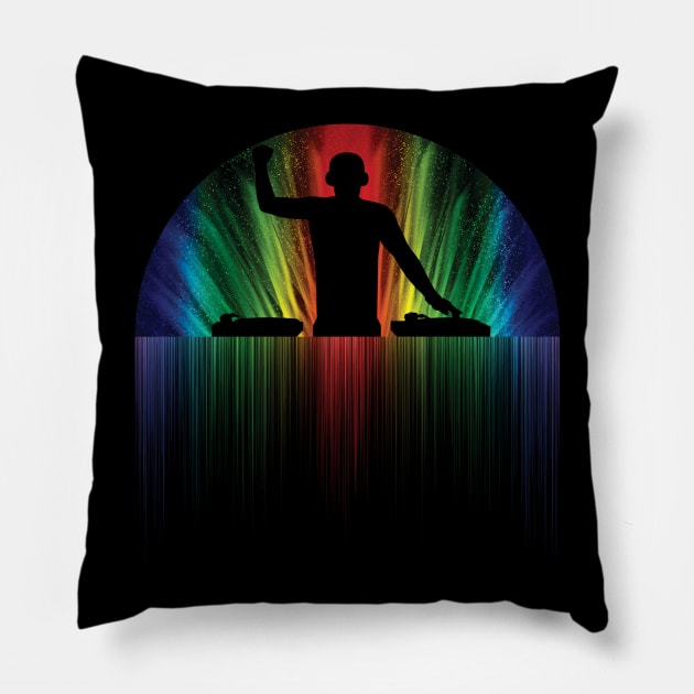 DJ Spectrum Pillow by ProxishDesigns