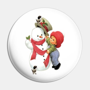 Christmas snowman Pin