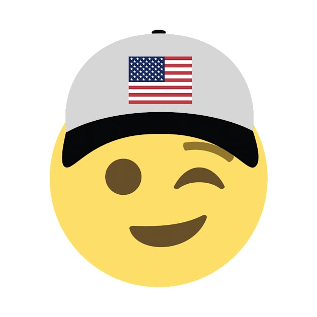 United States Emoji Baseball Hat by Ethan718