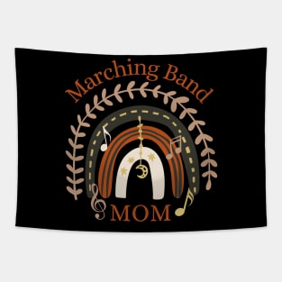 Marching Band Mom Boho Rainbow Music Notes Tapestry