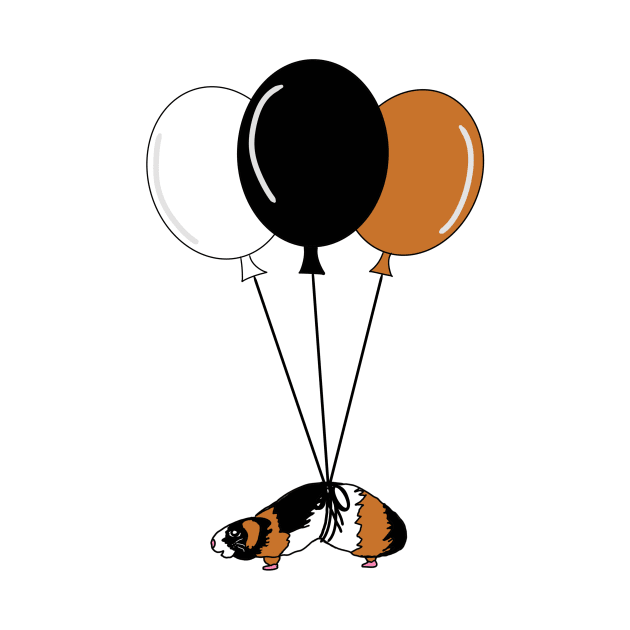 Guinea Pig With Balloons by MoreThanADrop