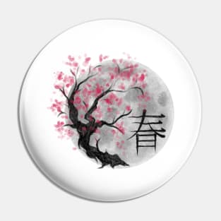 Bonsai Whispers Sakura Burst Pin