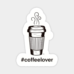 Coffee lovers ink design Magnet