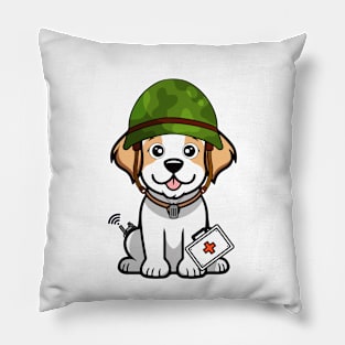 First aid military happy dog Pillow