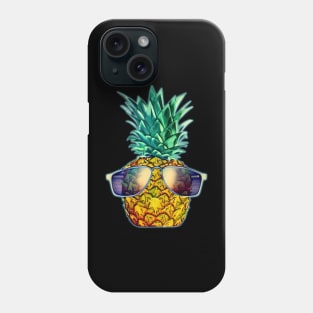 Hawaiian Pineapple with Sunglasses Aloha Beach Phone Case