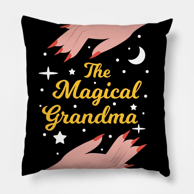 The Magical Grandma - The Best Grandma in the Universe Pillow by Millusti